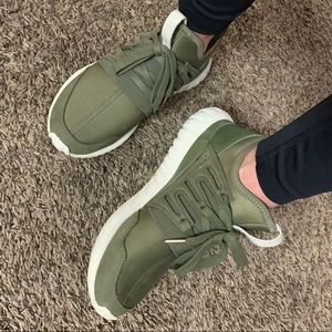Women’s Adidas Tubular Green Sneakers size 7